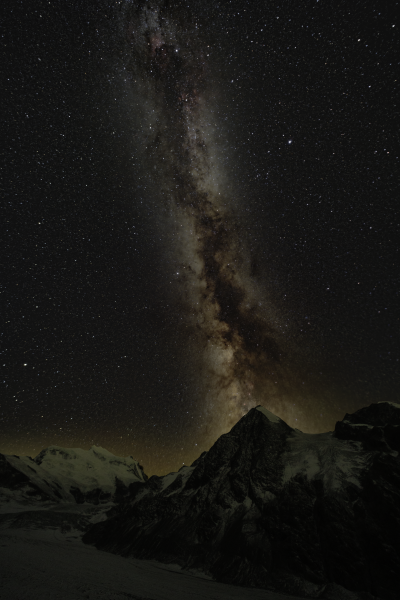 Voie Lactée, Cabane FXB Panossière, Valais, Suisse