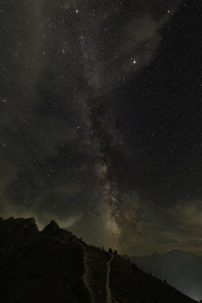 Voie Lactée, Hôtel Weisshorn, St-Luc, Valais, Suisse
